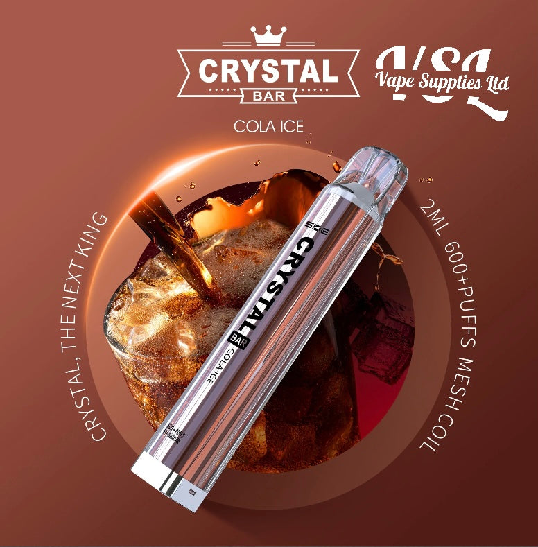 SKE Crystal Bar 600 Cola Ice Rechargeable Pre-Filled Kit 20mg