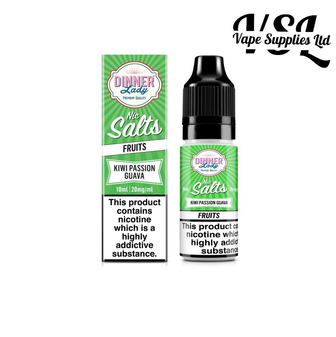 Dinner Lady - Kiwi Passion Guava Nic Salt E-Liquid