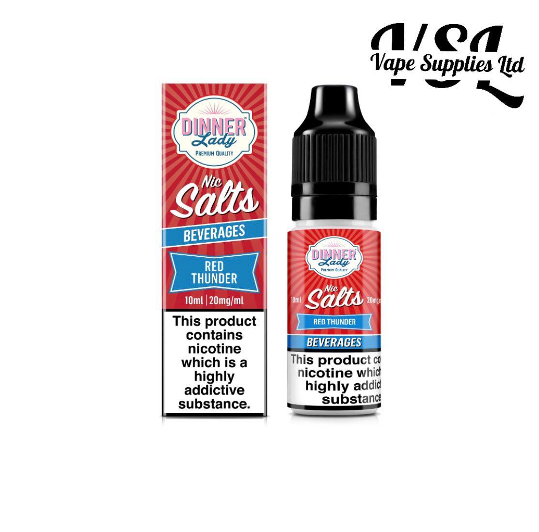 Dinner Lady - Red Thunder Nic Salt E-Liquid