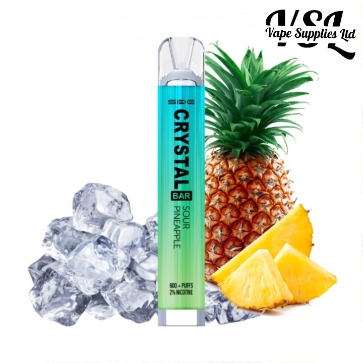 SKE Crystal Bar 600 Sour Pineapple Ice Rechargeable Pre-Filled Kit 20mg