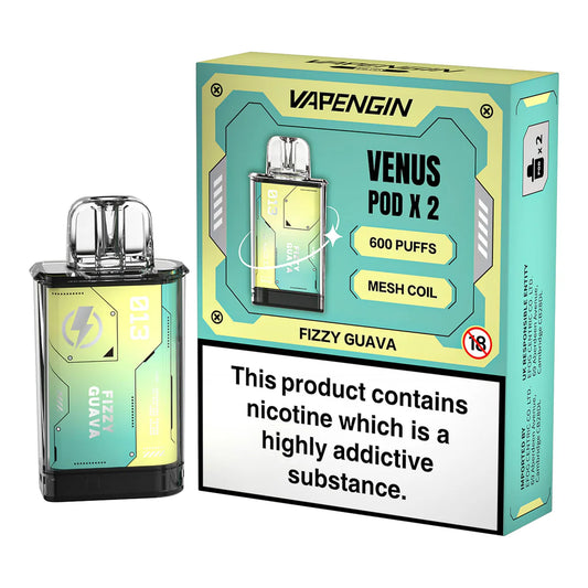 Vapengin VENUS Replacement Mesh Coil Fizzy Guava Flavour Pods Pack of 2