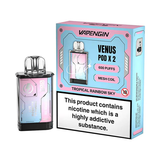 Vapengin VENUS Replacement Mesh Coil Tropical Rainbow Sky Flavour Pods Pack of 2