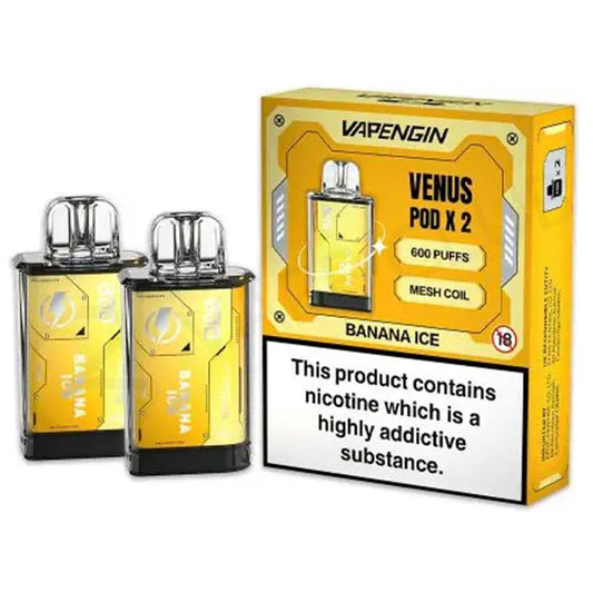 Vapengin VENUS Replacement Mesh Coil Banana Ice Flavour Pods Pack of 2