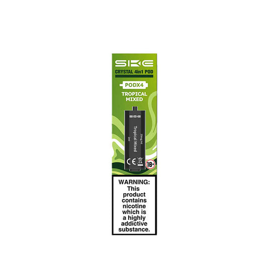 SKE Crystal 4 in 1 Pods - 4 pack Tropical Mixed