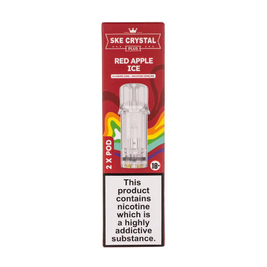 RED APPLE ICE CRYSTAL PLUS PODS 2PK 20MG