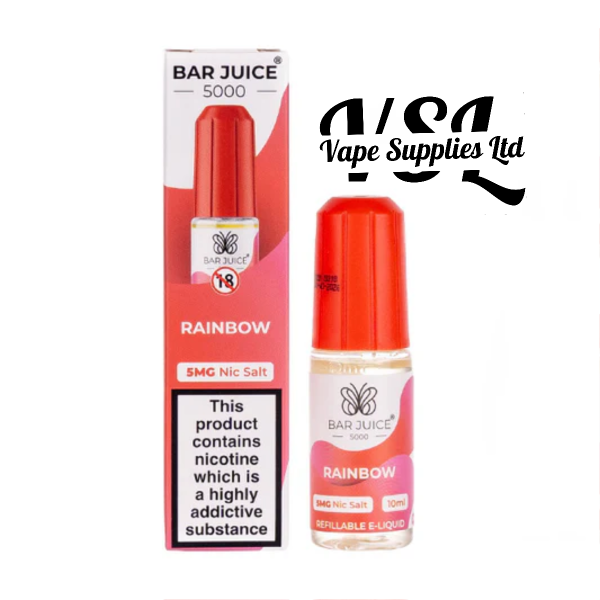 Rainbow Nic Salt E-Liquid by Bar Juice 5000 10mg